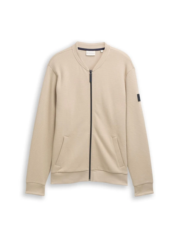 TOM TAILOR Men's 1047802 Sweatshirt, 16764-Light Cashmere, M