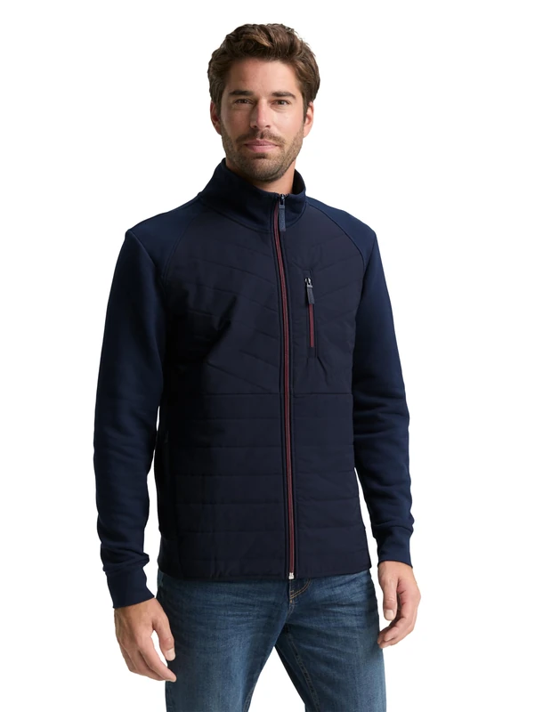 TOM TAILOR Men's 1047772 Sweatshirt, 10668-Sky Captain Blue, M