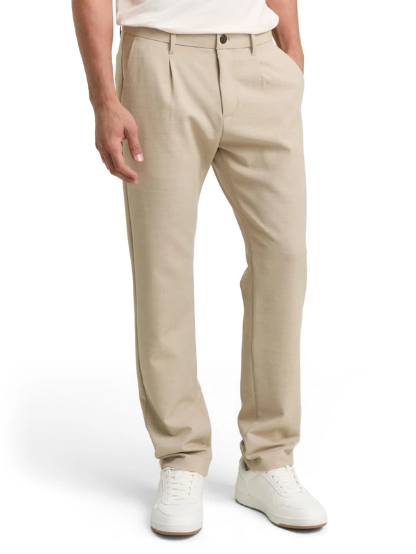 TOM TAILOR Men's Trousers, 30647 - Soft Light Beige Melange, 40 - Image 1