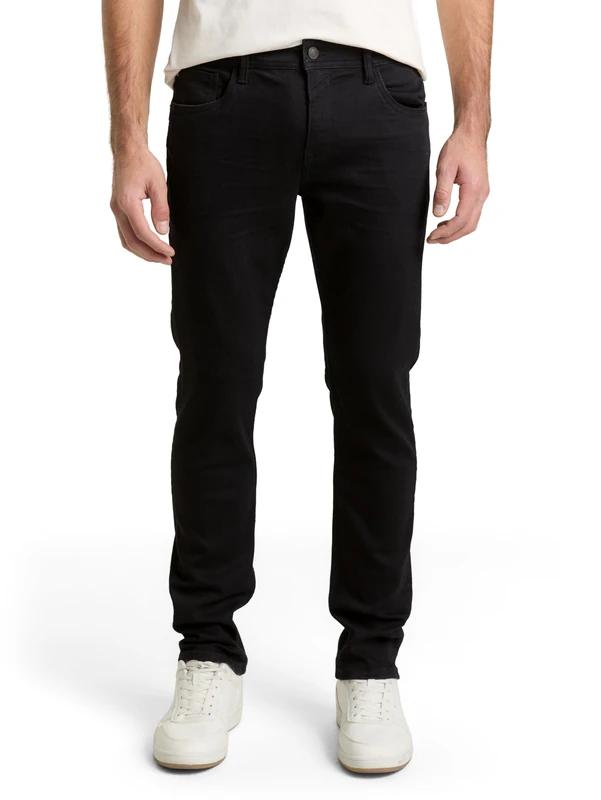 TOM TAILOR Denim Men's Jeans, 10270 - Black Denim, 33 W/32 L