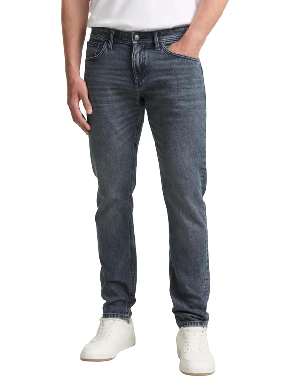 TOM TAILOR Denim Men's Jeans, 10220 - Used Dark Stone Grey Denim, 34 W/32 L