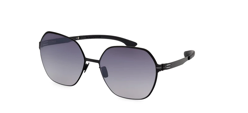 ic!berlin JACY C. IC0012 MATTE BLACK/DARK GREY 58/18/150 women Sunglasses - Image 1
