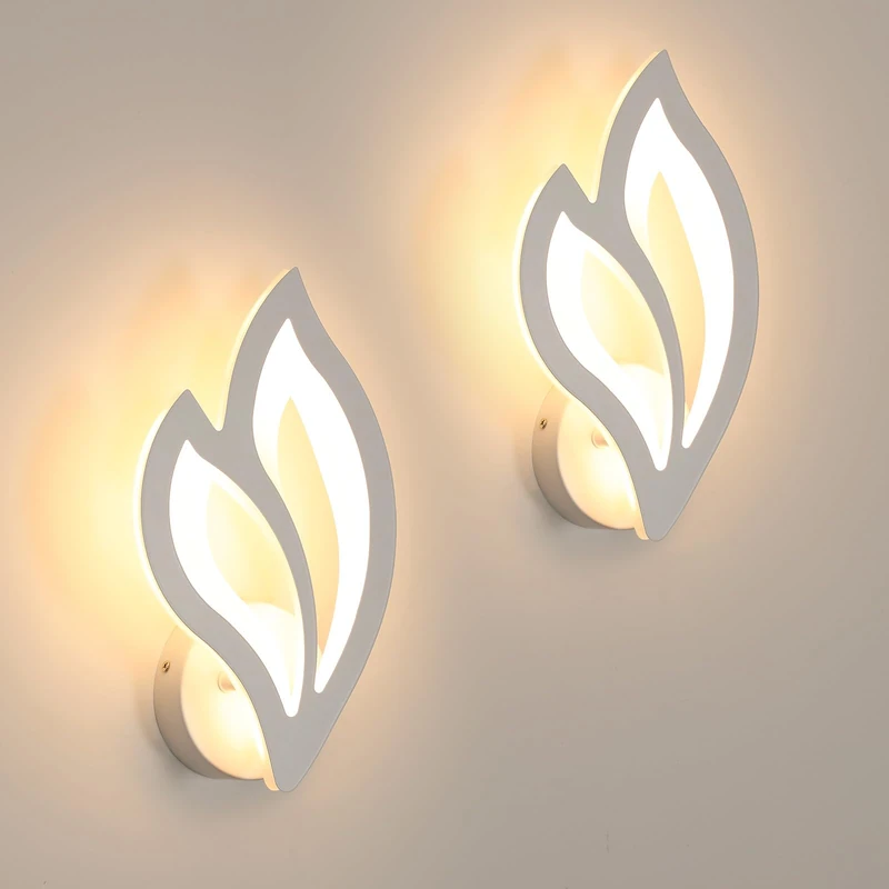 SENQIU 2 Pack LED Wall Lights Indoor, 13W 1500LM Modern Creative Wall Lamp