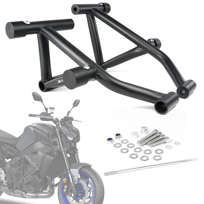 Xitomer Highway Crash Cage Engine Guard Compatible with MT-09 / SP 2021-2023 MT09 MT 09 SP Steel Crash Bar Motorcycle Stunt Engine Guard Frame Protection