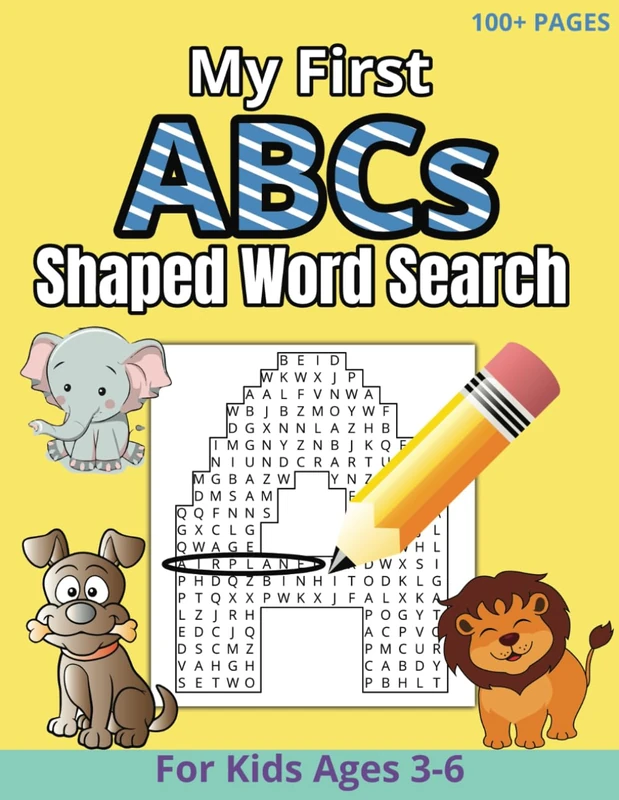 My First ABCs Shaped Word Search: For Children Ages 3-6