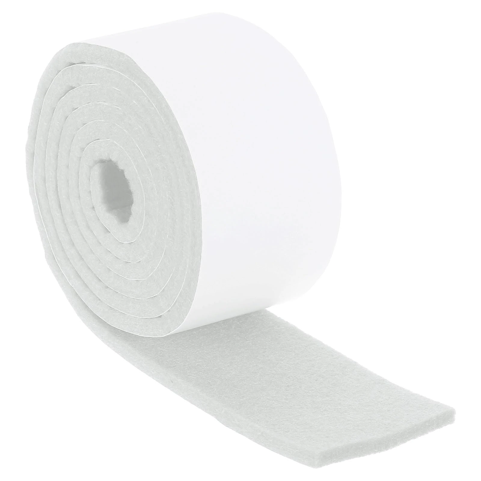 sourcing map Felt Strips with Adhesive Backing, 2" x 51" x 0.2" Anti Scratch Furniture Felt Tapes Self-Stick Pads for Protecting Hardwood Floor, White