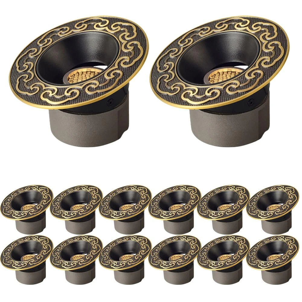 WOTZOV LED Recessed Ceiling Light 6W,8W,10W,12W LED Downlight Adjustable Angle LED Lighting Fixture CRI92 Chinese Brass Spotlight Commercial Home LED Can Lights,6000K 8W