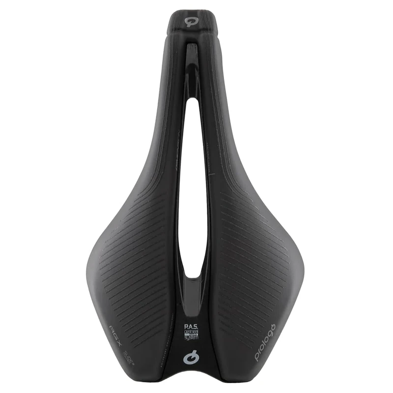 Prologo Dimension AGX PAS Slide Control Saddle, Tirox Alloy Rail, 245x143mm, Hard Black