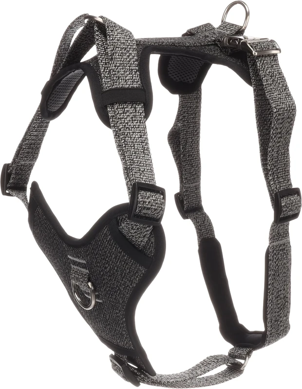 Flamingo Dog Harness Mago Dark grey XL 53-86cm 65-105cm 25mm