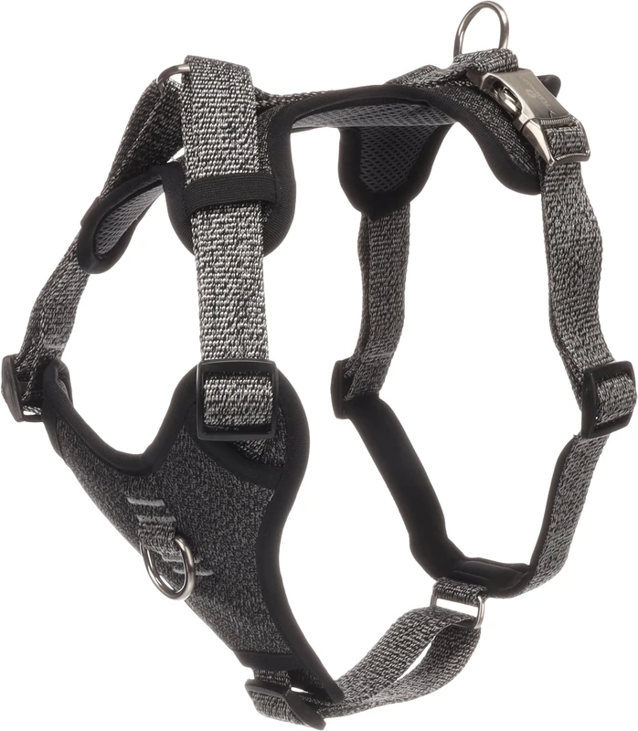 Flamingo Dog Harness Mago Dark grey L 45-71cm 50-80cm 25mm