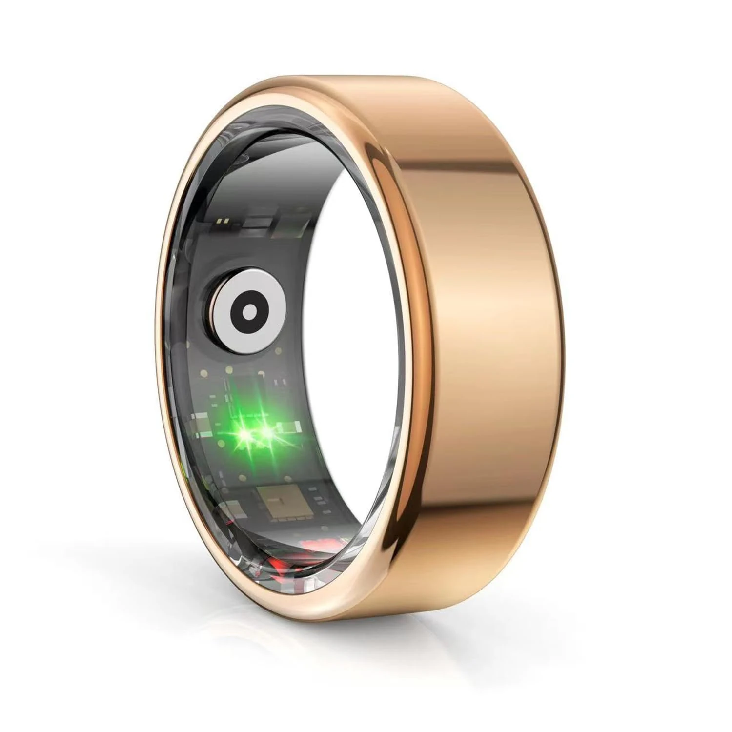 Smart Ring, IP68 Smart Ring for Women Men w/Sleep Heart Rate Blood Pressure Oxygen Monitor Waterproof Fitness Tracker Pedometer Calories Step Counter Bluetooth Health Ring, Rose Gold #9