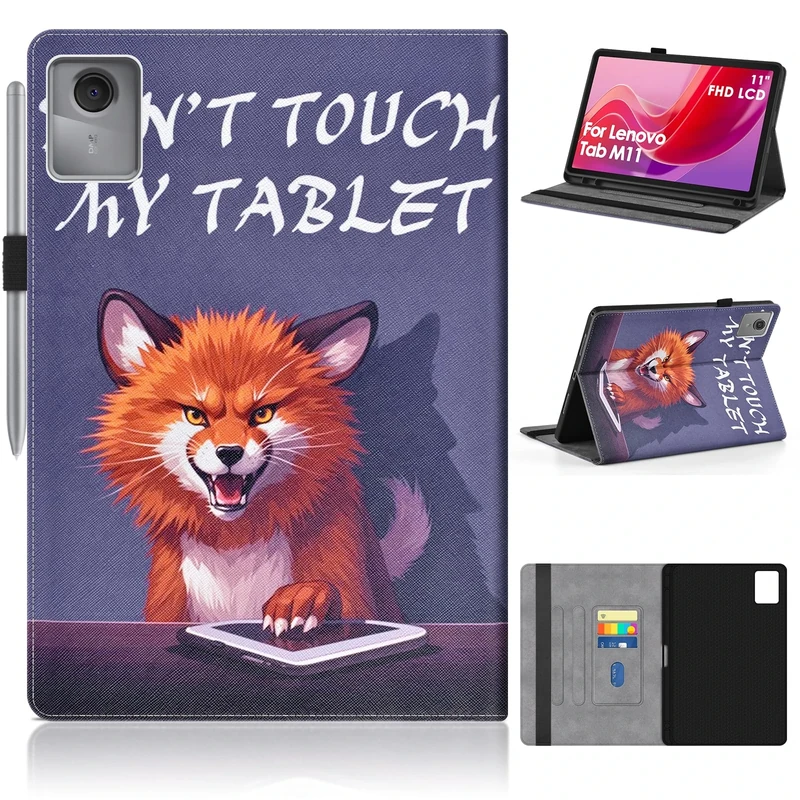 KATUMO Case for Lenovo M11 Tablet 11 inch(TB-330FU), Shockproof Case Compatible with LENOVO Tab M11 2024 / Lenovo Xiaoxin Pad 2024, Folio Leather Tablet Cover with Pen Holder