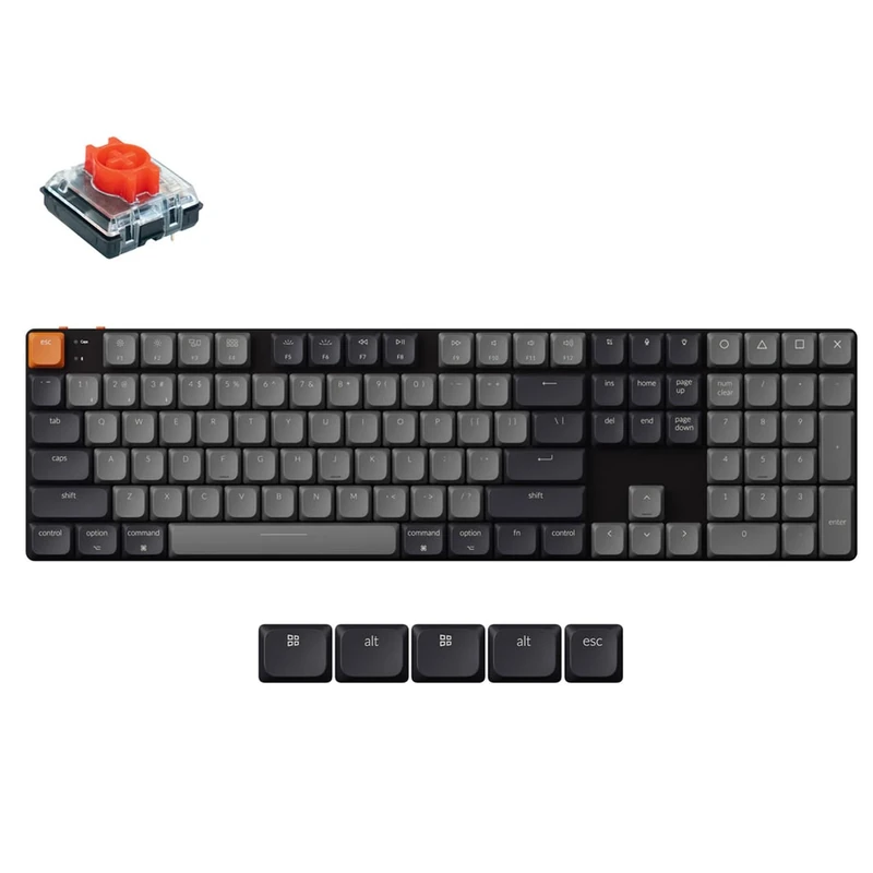 Keychron K5 QMK V2 Low-Profile Keyboard - US ANSI, RGB, Bluetooth