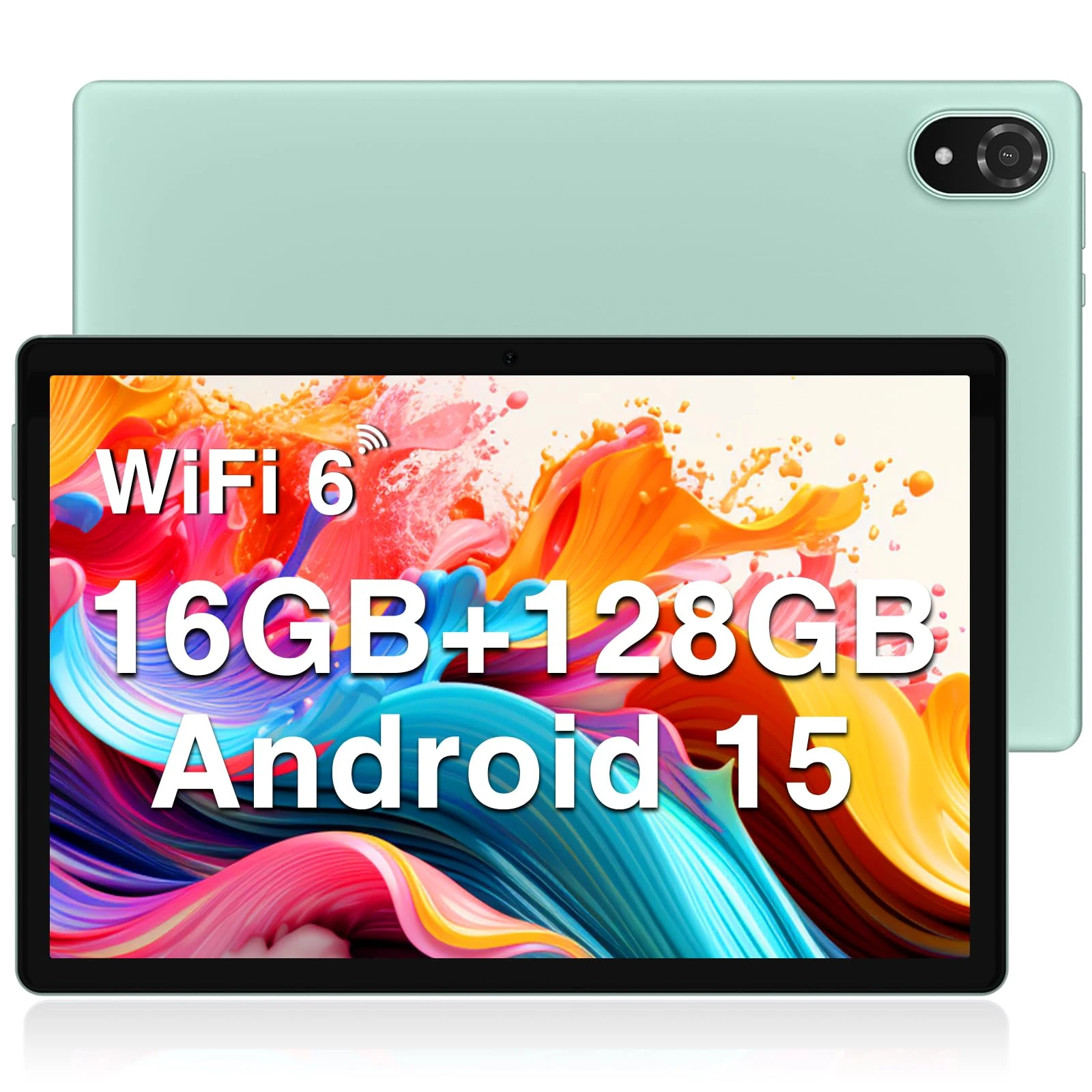 DOOGEE U10 2025 Newest Android 15 10" Tablet 16GB RAM+128GB ROM 1TB TF, Bluetooth 5.0 WIFI 6 Tablets, Android Tablets 1280x800 HD IPS Screen, OTG, Type C, 3.5mm Headphone Jack, Tablet PC - Green