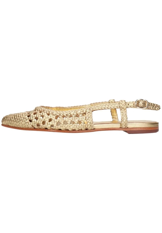 Melvin & Hamilton Women Fiora 3 Ballet Flat, Gold, 6 UK