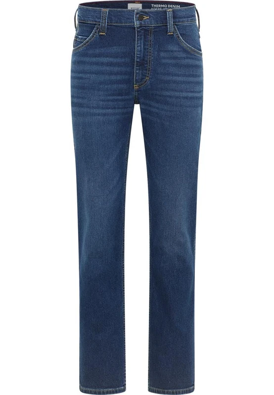 MUSTANG Men's Style Tramper Straight Jeans, Medium Blue 703, 35 W/30 L