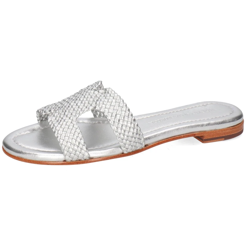 Melvin & Hamilton Women Hanna 83 Mule, Silver, 2/2.5 UK