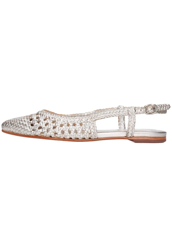 Melvin & Hamilton Women Fiora 3 Ballet Flat, Silver, 8 UK