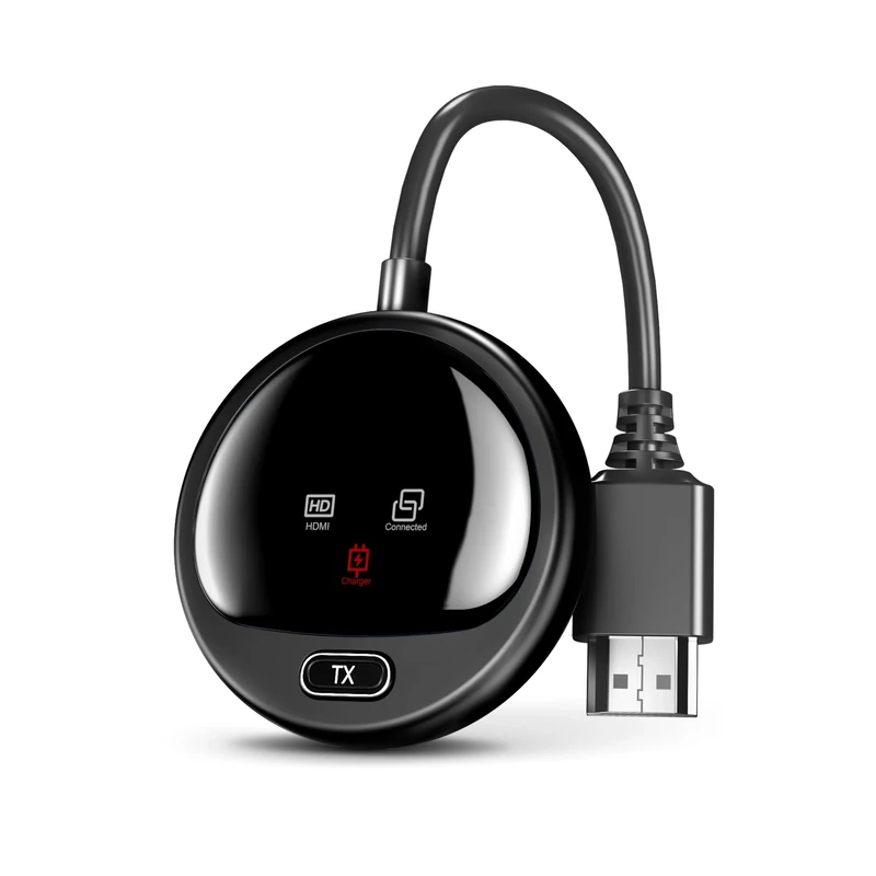 WELUSOPU Wireless HDMI Transmitter - Black - Transmitter Only, Requires Paired