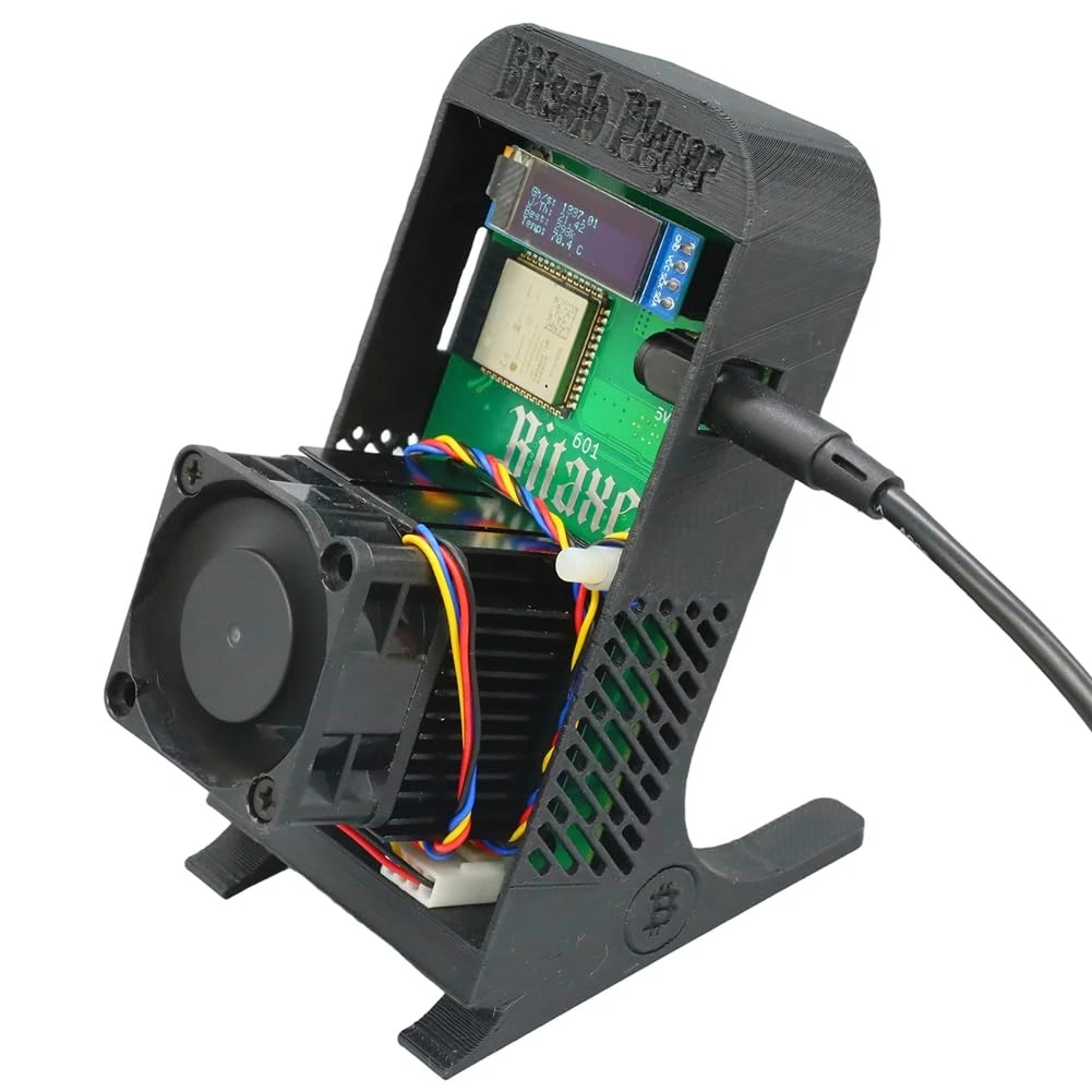 CAIONPLE Gamma 601 Solo Miner 1.2TH/S 18W BM1370 From Antminer S21 Pro Asic Bitcoin BTC Miner with Stand UK PLUG