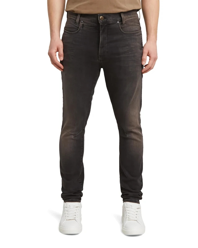 8719965012981 D-STAQ 3D Slim Jeans, Antique Faded Brown Clay D05385-b964-h445, 29 W/32 L