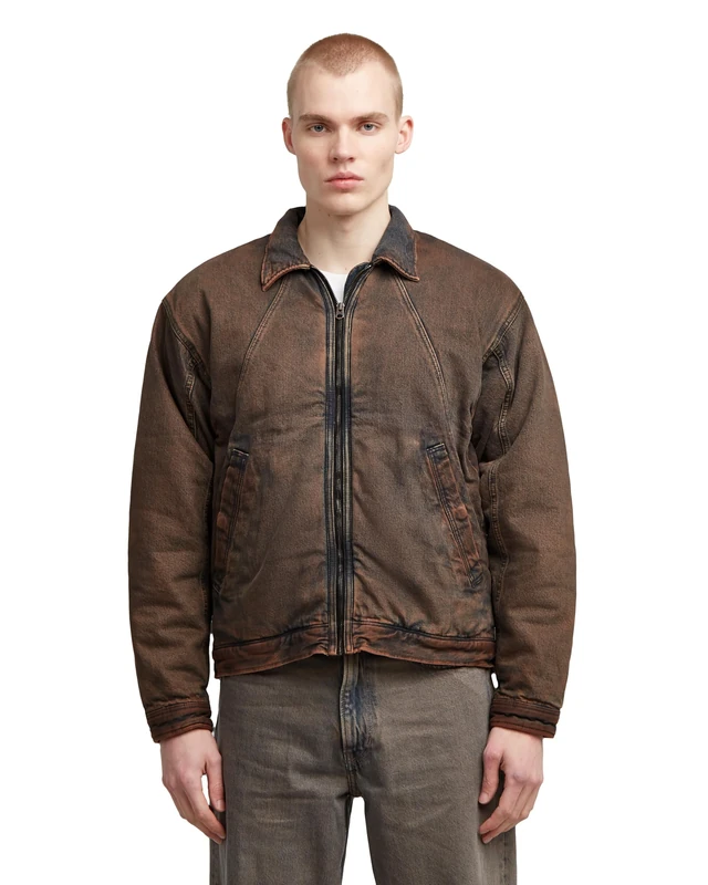 G-STAR Men's A-line Padded Coach Jacket, Multicoloured (Worn in Pecan Brown D27687-D436-H476), XS