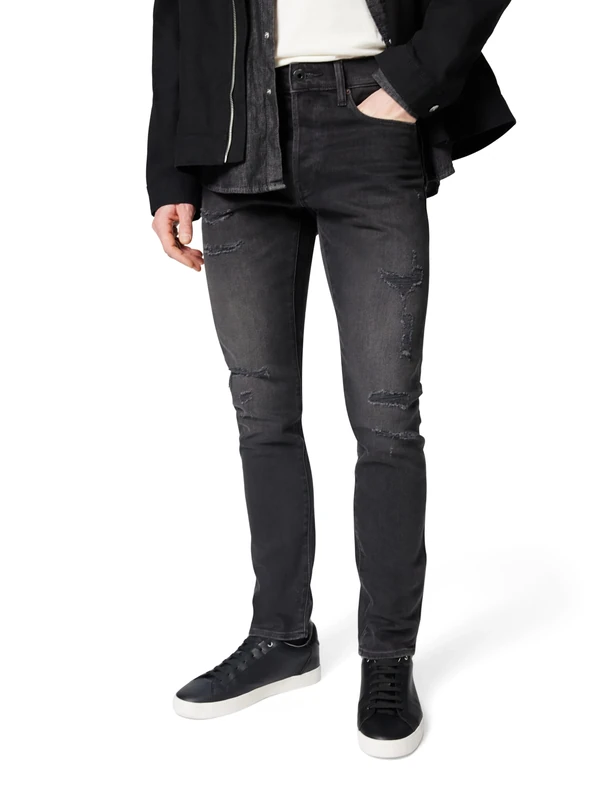 G-STAR 8719965012981 3301 Slim Jeans, Multicoloured (Worn in Ripped Grey Sacramento 51001-b479-h468), 28 W/32 L