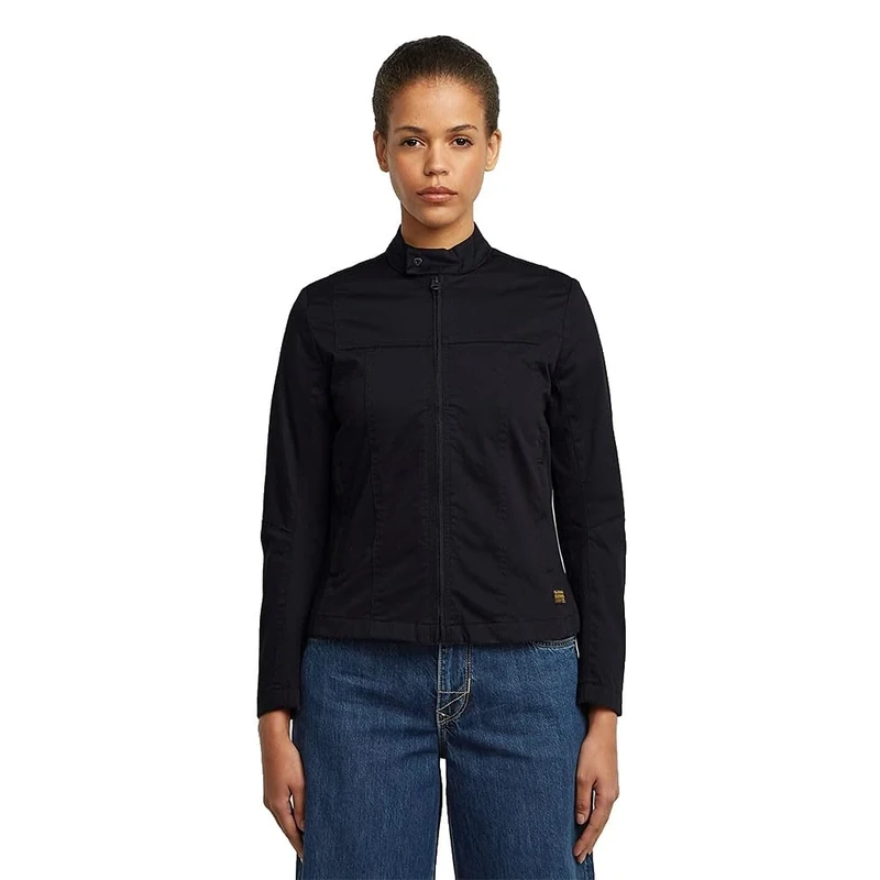 G-STAR Women's Biker Overshirt Wmn Jacket, Black (Dk Black D27033-5126-6484), M