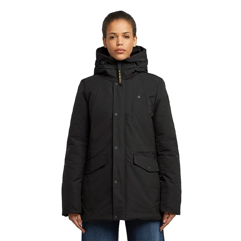 G-STAR 8721136008785 Vodan 2.0 Short Jkt WMN, Black (dk black D26966-D908-6484), XXL