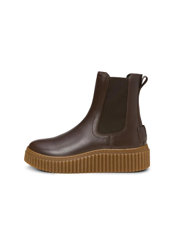 Marc OߴPolo Women’s Leather Platform Chelsea Boots, Brown (Dark Earth), 8
