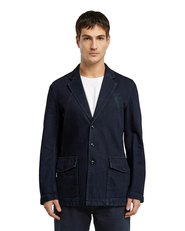 G-STAR Men's A-line Blazer, Multicoloured (Worn in Arctic Blue D26890-d536-h459), M