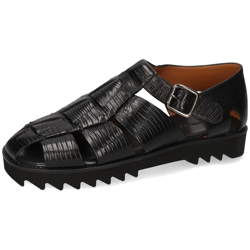 Melvin & Hamilton Men Sam 29 Sandal, Black, 12 UK