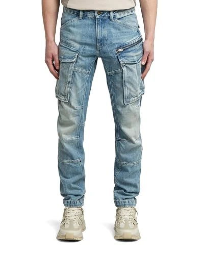 G-STAR Men's Rovic Zip 3D Regular Tapered Denim Jeans, Multicoloured (Vintage Cumulus Blue D23077-d499-h484), 31 W/32 L