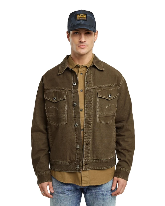 G-STAR Dakota Jacket - Brown Leather-Like Paper - XL