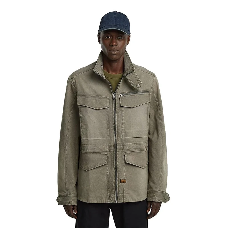 G-STAR Men's Rovic Slim Field JKT Jacket, Brown (Vintage dust Turf D26117-E172-H515), XXL