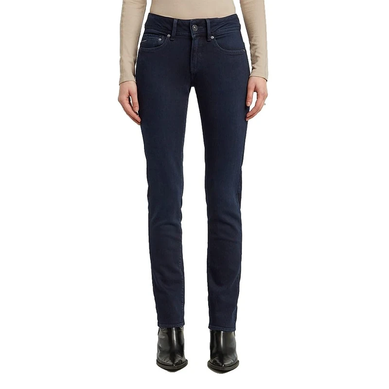 G-STAR Women's Midge Slim Straight Wmn Jeans, Multicoloured (Rinsed Ink Blue D26424-d441-h427), 25W x 32L