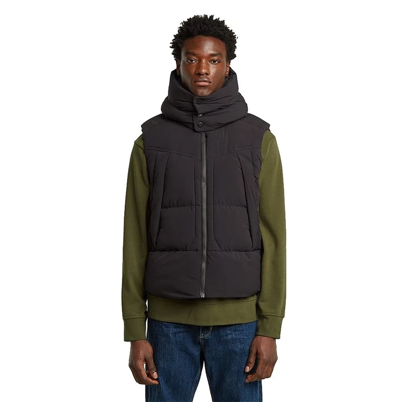 G-STAR Men's G-Whistler Pdd HDD Vest 2.0 Jacket, Black (dk Black D26886-D518-6484), M