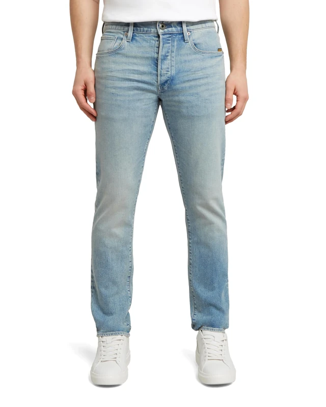 G-STAR 8719965012981 3301 Slim Jeans, Sun Faded Pacific Blue 51001-d930-h466, 28 W/32 L