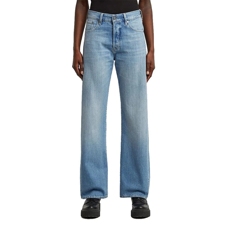 G-STAR Women's Bowey 3D Boyfriend Jeans, Multicolour (faded rhine blue D25372-E266-H545), 25W / 34L