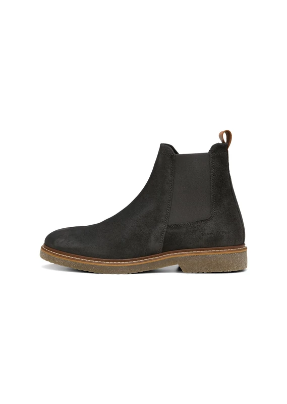 Marc OߴPolo Men’s Slip-on Suede Chelsea Boots, Grey (Dark Graphite), 7