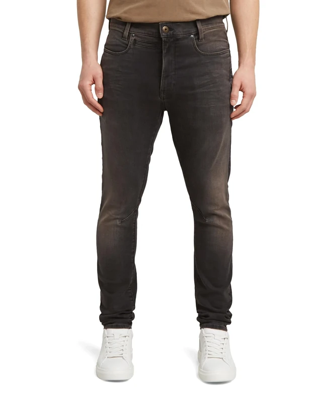 8719965012981 D-STAQ 3D Slim Jeans, Antique Faded Brown Clay D05385-b964-h445, 32 W/30 L