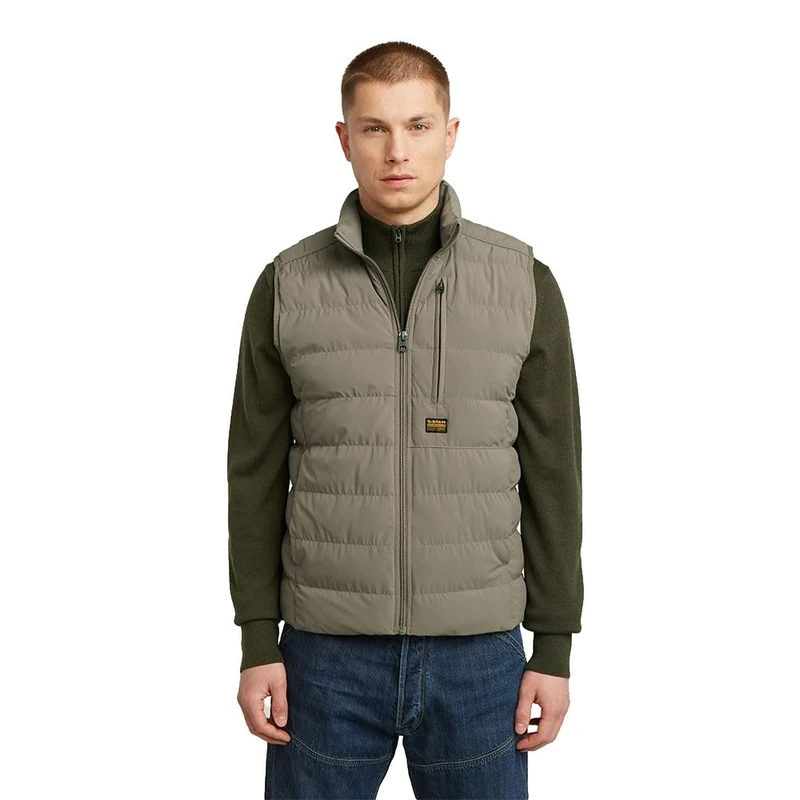 G-STAR Men's Foundation Liner Vest Jacket, Brown (Turf D24277-D518-273), XL