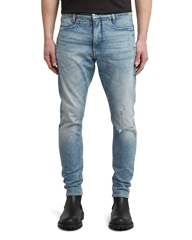 8719965012981 D-STAQ 3D Slim Jeans, Multicoloured (Vintage Antalya Blue Destroyed D05385-e106-h541), 40 W/34 L