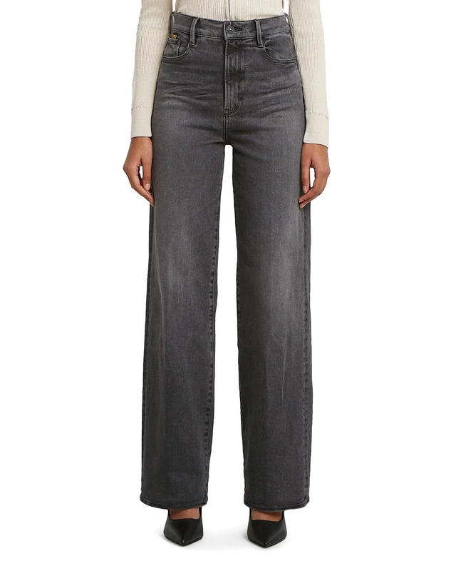 G-STAR Women's Deck 2.0 High Loose Jeans, Black (Worn in Black Sacramento D23591-D874-H402), 25W / 32L