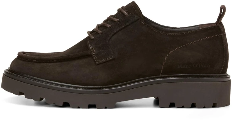 Marc OߴPolo Men’s Elegant Suede Lace-up Shoes, Brown (Coffee), 8