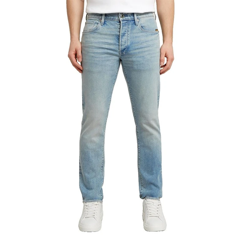 G-STAR Men's 3301 Slim Jeans, Sun Faded Pacific Blue 51001-d930-h466, 33 W/30 L
