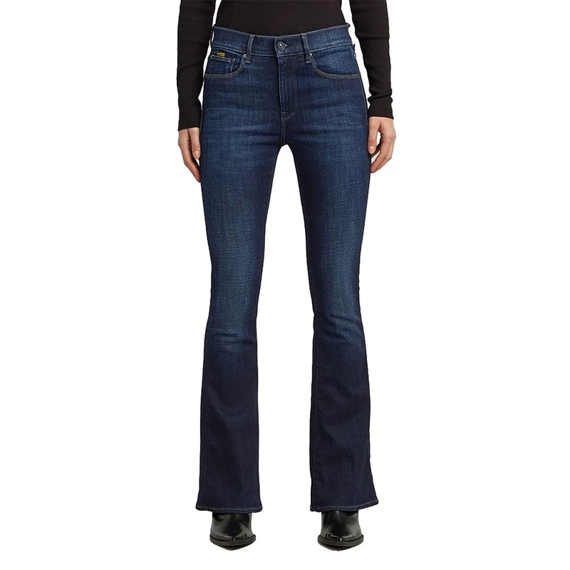 G-STAR 3301 Flare Jeans Skinny Flare Women's , Multicoloured (Worn in New Moon D21290-c051-h431) , 25W / 28L