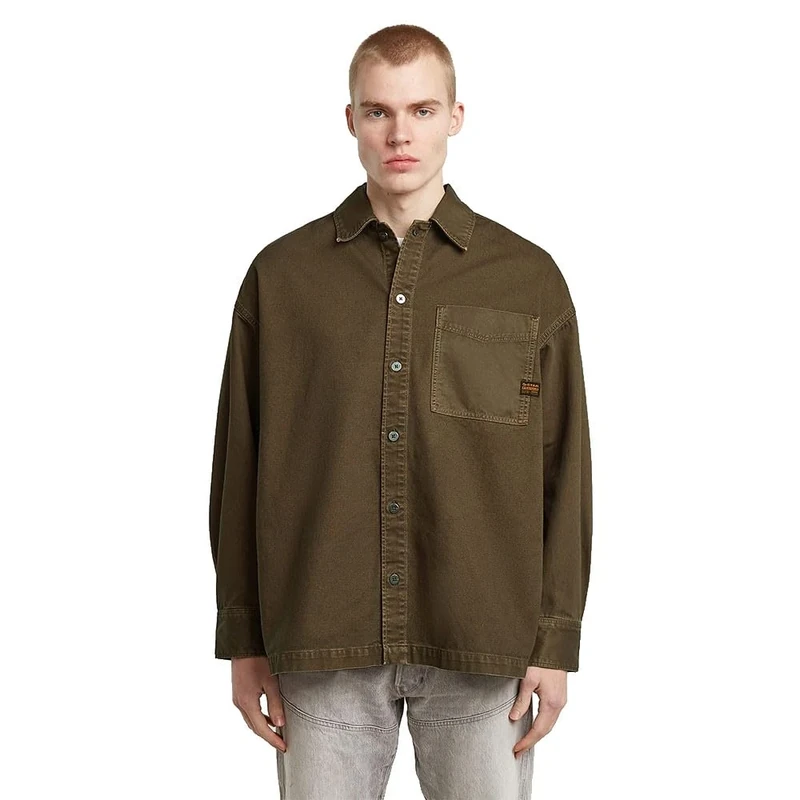 G-STAR Men's Boxy Fit Shirt Jacket, Brown (Wren gd D23007-D491-H159), XL