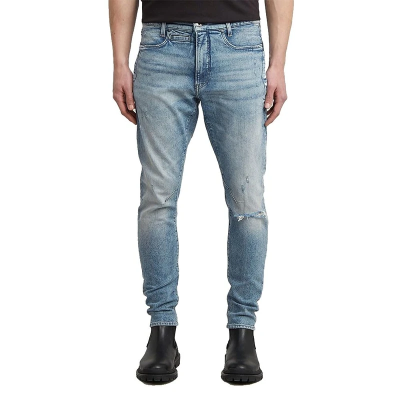8719965012981 D-STAQ 3D Slim Jeans, Multicoloured (Vintage Antalya Blue Destroyed D05385-e106-h541), 34 W/36 L