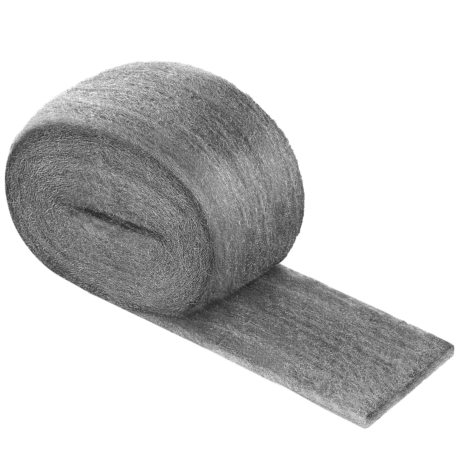 Foxtune Wire Wool, 3 Meter Steel Wool Mice Blocker 0000 Fine, Hole Filler Wall Wirewool Mice for Cleaning, Metal Polish, Wood, Rats Rodent Control for Kitchen, Garage, Attics, Garden